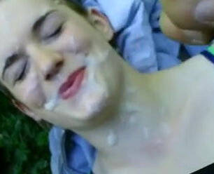 teens with cum on their face